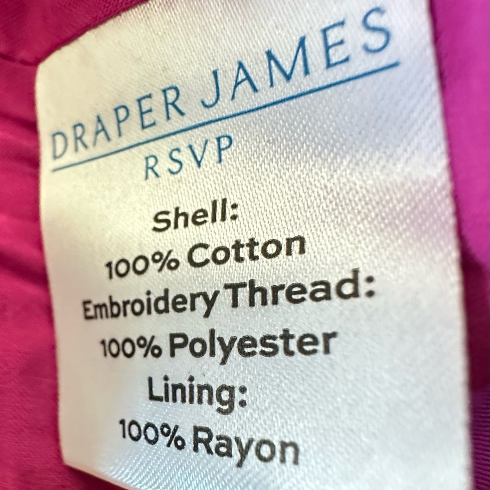 Draper James NWT pink floral lined Dress with necklace/earrings. Size XL - Picture 10 of 13